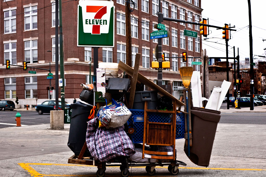 Loaded cart--Passyunk Square