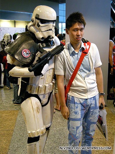 Battle-worn stormtrooper