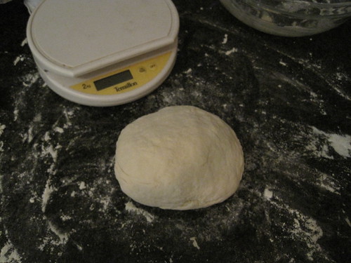 Tortilla Dough Kneaded, and ready to Be Weighed and Split