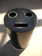 Recycling bin face