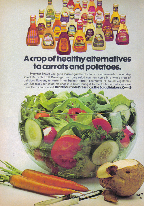 Vintage Ad #847: A Crop of Healthy Alternatives to Go With Kraft Dressings