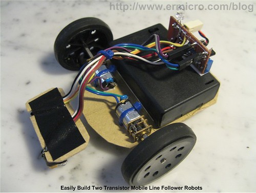 Build Your Own Transistor Based Mobile Line Follower Robot (04)