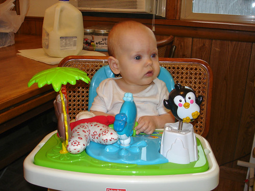second time in her high chair