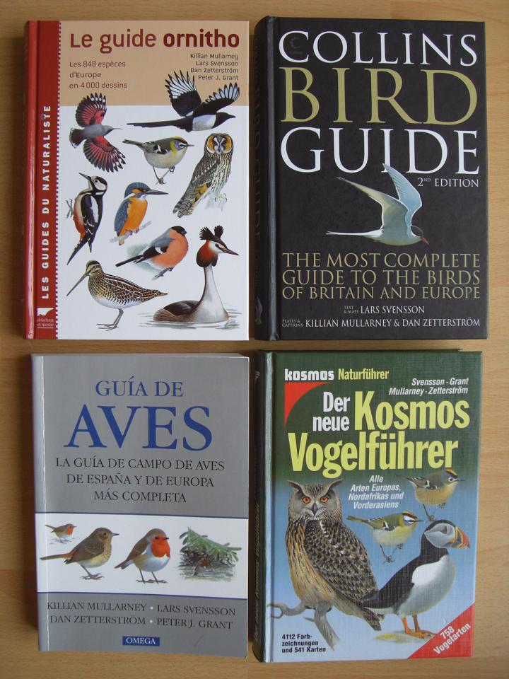 Svensson et al: Bird Guides in German, English, Spanish, French