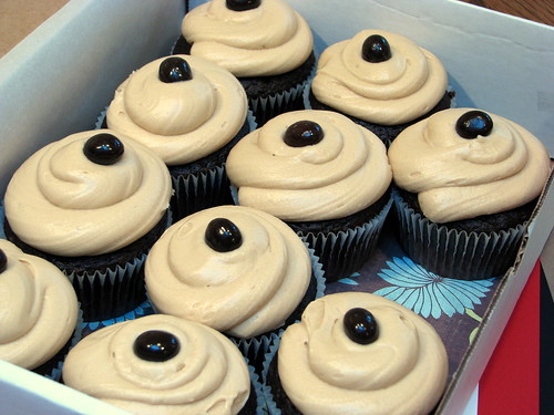 Chocolate with espresso-cream cheese frosting
