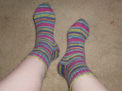 Riverbed Cat Bordhi sockitechture socks sockitecture gusset toe up Red Heart and Sole aloe sock yarn knitting