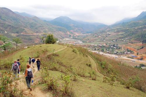 trekking into ban ho village