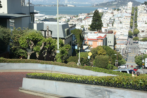 Going down Lombard Street