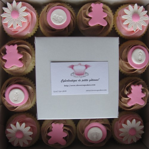 baby shower cupcakes. Pink Baby Shower Cupcakes