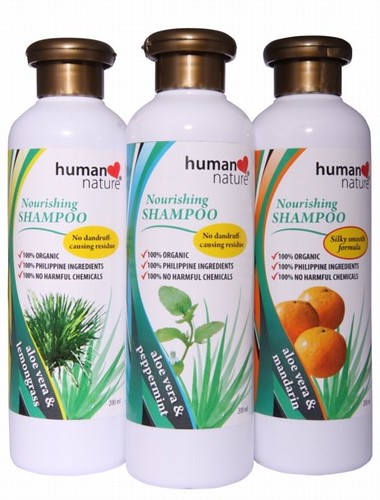 Aloe Vera Nourishing Shampoo, Mandarin scent, Php 94.75/200 ml