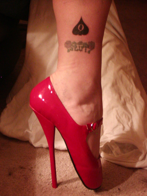 i am a slut , my Black spade tattoo is to show that i am devoted to BBC only