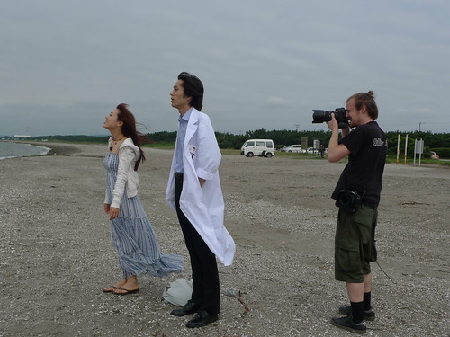 [The White Flower] Niklas the cinematographer with main actors Zhu Dan and Toro Inamura