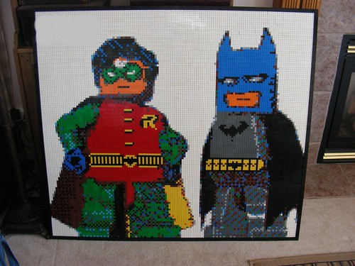 Lego Batman and Robin Mosaic