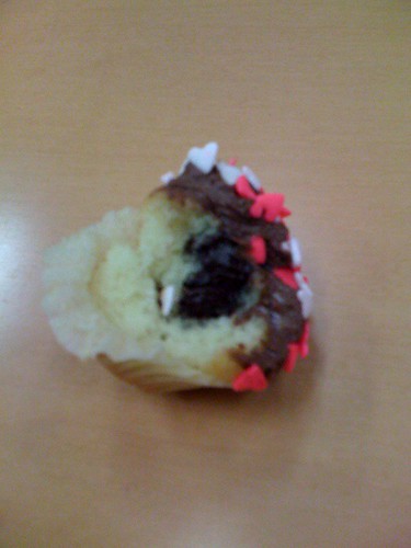 Inside Crumbs mini cupcake