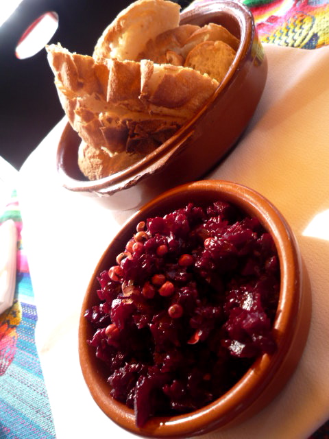 Beetroot and pomegranate dip