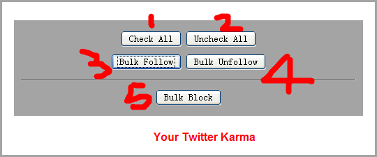 your twitter karma
