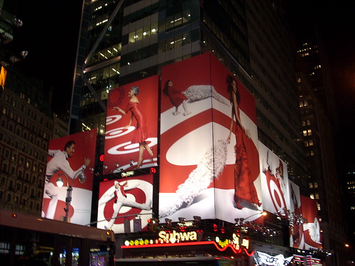 Target billboard Times Square 2007