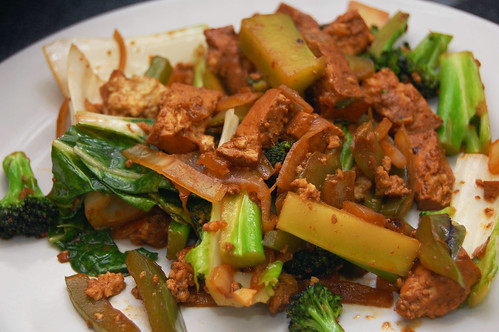 Tofu Stir-Fry with Broccoli and Bok Choy