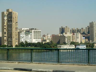 Developed part of Cairo by the River Nile