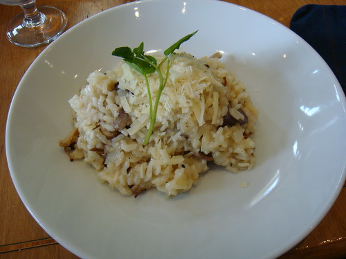 Wild mushroom risotto with watercress & parmesan  