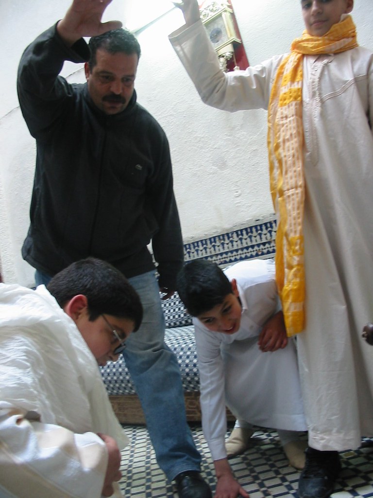 Abderrahim Amrani Marrakchi et les enfants