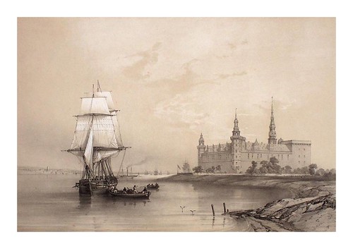 013- Castillo de Kronborg desde el mar- Dinamarca 1839