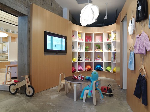 Interior room playground with the theme of the store