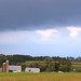 Cloudy sky Over Barn