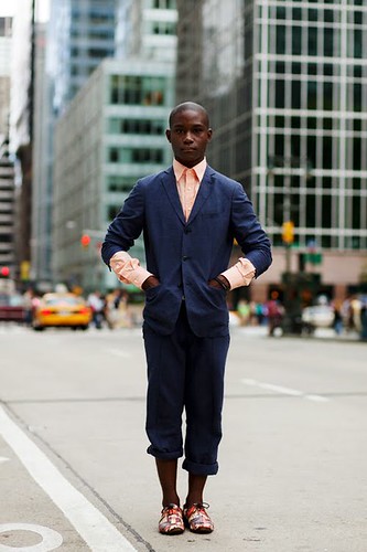 The photo of this very dapper looking fellow comes from thesartorialist.blogspot.com.  Damn this cat looks fly!