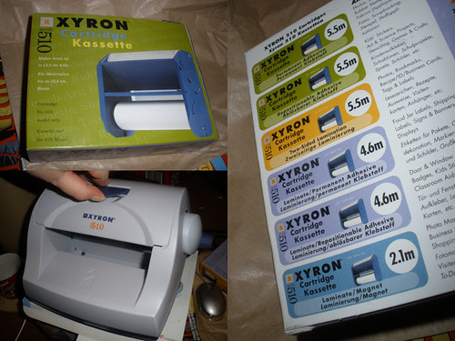 Xyron 510 sticker maker, changing the cartridge, part 1