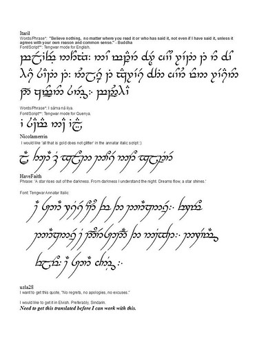 ALL Elvish tattoo requests here - Lord of the Rings Fanatics Forum - Page 18