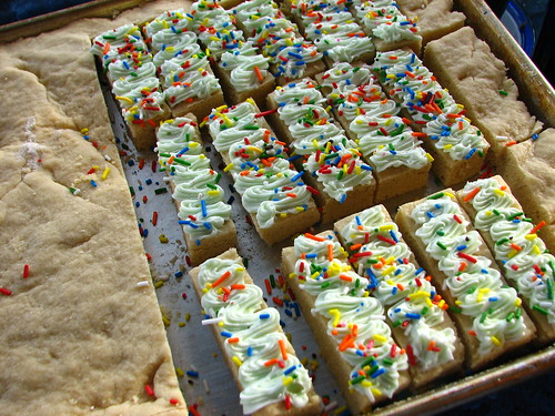 frosted sugar cookie bars