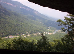 Looking out from the Grotto