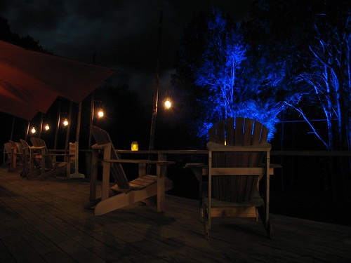 The veranda at night