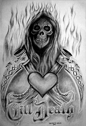 Evil Skull Art. Free Tattoo Designs