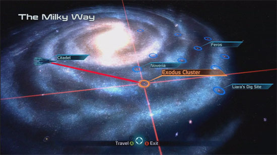 Milky Way in Mass Effect