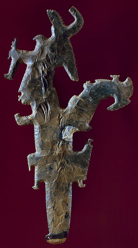013 -Cetro de pedernal con figuras-siglos VII al VIII Guatemala