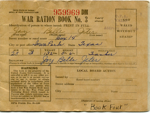 Rationing In World War 2. World War II Ration Book