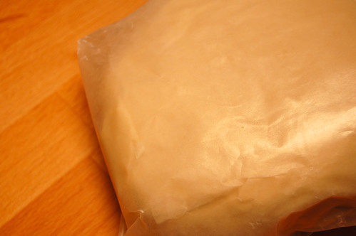 Wax-paper wrapped Dough