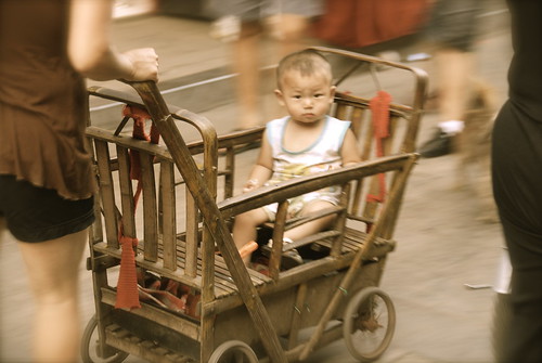 Ride in the Bamboo Stroller