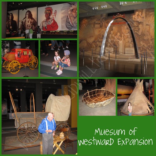 Muesum of Westward Expansion collage, Gateway Arch, St. Louis, Missouri