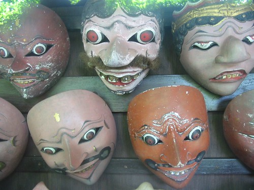 Oude maskers in het Kraton