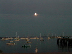 Provincetown, MA, harbor at night, 20020820