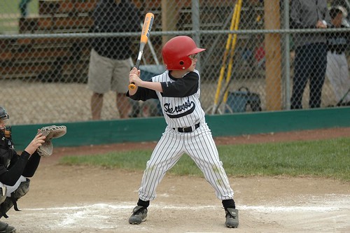 Joe batting at Reedville