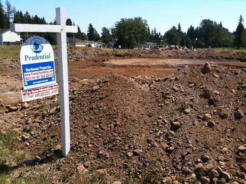 This is a good sign! Breaking ground in Washougal!