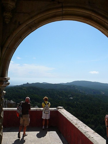 La Sierra de Sintra, desde el mirador trasero del Palacio.