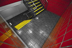 Red and Yellow Stair well