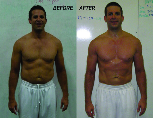 Jim's 8 week before and after comparison…nice work, sir! JIM_Before After