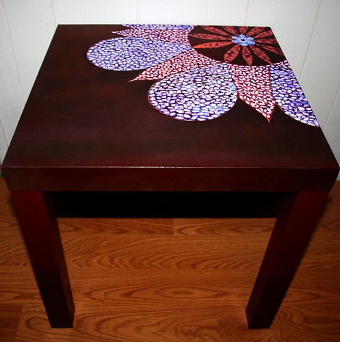   Table 18'' x 18'' x 17.7''    by Rick Cheadle Art and Designs