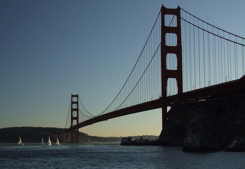 Twilight In Golden Gate As Seen From Fort Baker